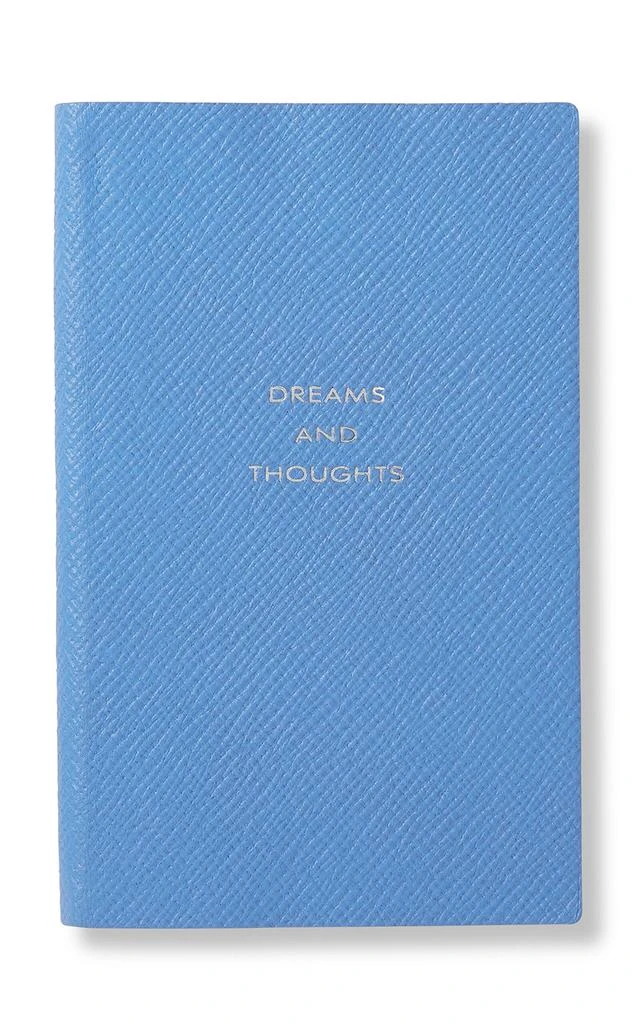 商品SMYTHSON|Smythson - Dreams and Thoughts Leather Notebook - Blue - Moda Operandi,价格¥725,第1张图片