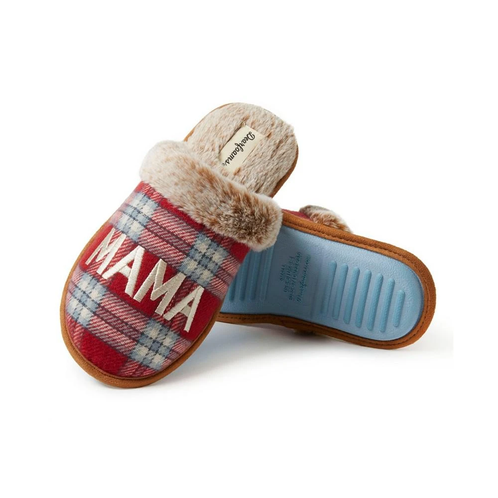 Women's Plaid Mama Bear Scuff Shoe 商品