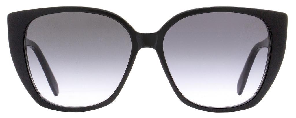 商品Alexander McQueen|Alexander McQueen Women's Butterfly Sunglasses AM0284S 002 Black 58mm,价格¥1628,第4张图片详细描述