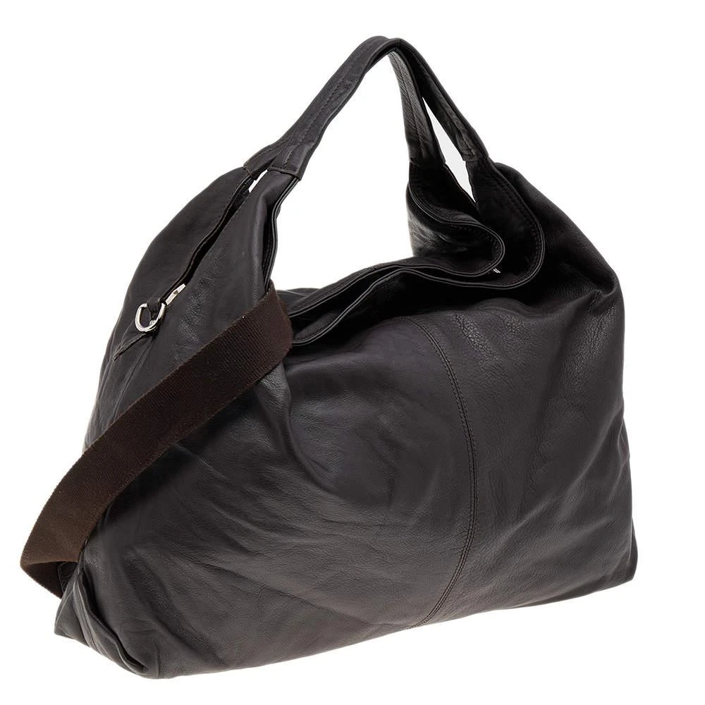 商品[二手商品] Furla|Furla Dark Brown Leather Elisabeth Hobo,价格¥847,第3张图片详细描述