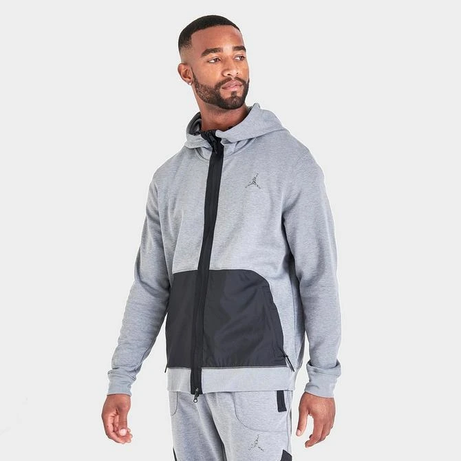 商品Jordan|Men's Jordan Air Dri-FIT Fleece Full-Zip Hoodie,价格¥299,第3张图片详细描述