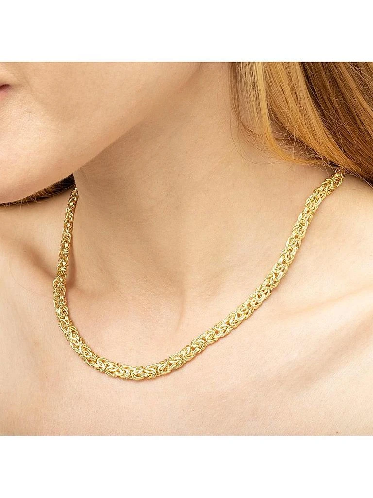 商品Oradina|14K Yellow Gold Byzantine Necklace,价格¥14092,第3张图片详细描述