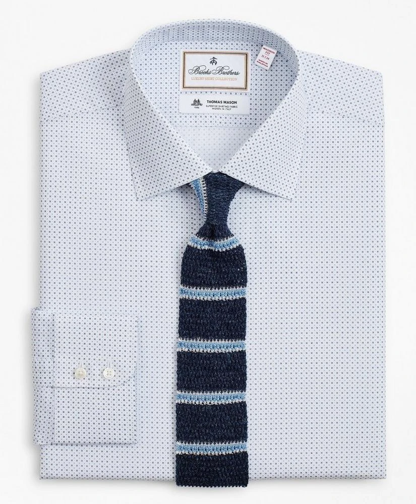 商品Brooks Brothers|Luxury Collection Madison Relaxed-Fit Dress Shirt, Franklin Spread Collar Geo Print,价格¥413,第1张图片