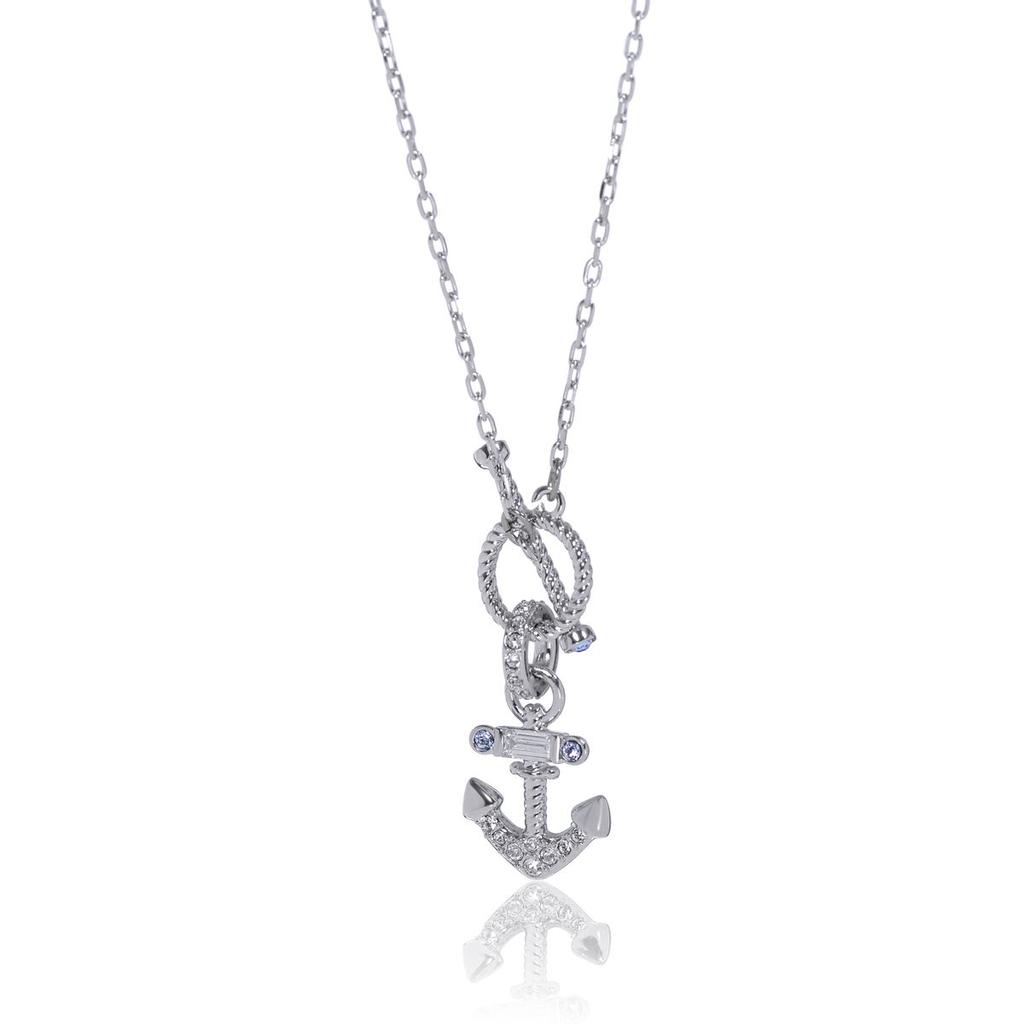 Swarovski Travel Rhodium Plated And Crystal Pendant Necklace 5555438商品第1张图片规格展示