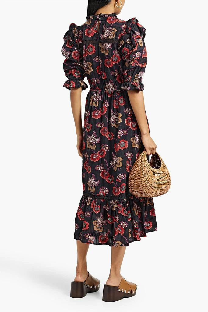 商品Sea|Lucinda ruffled floral-print cotton midi dress,价格¥1450,第3张图片详细描述