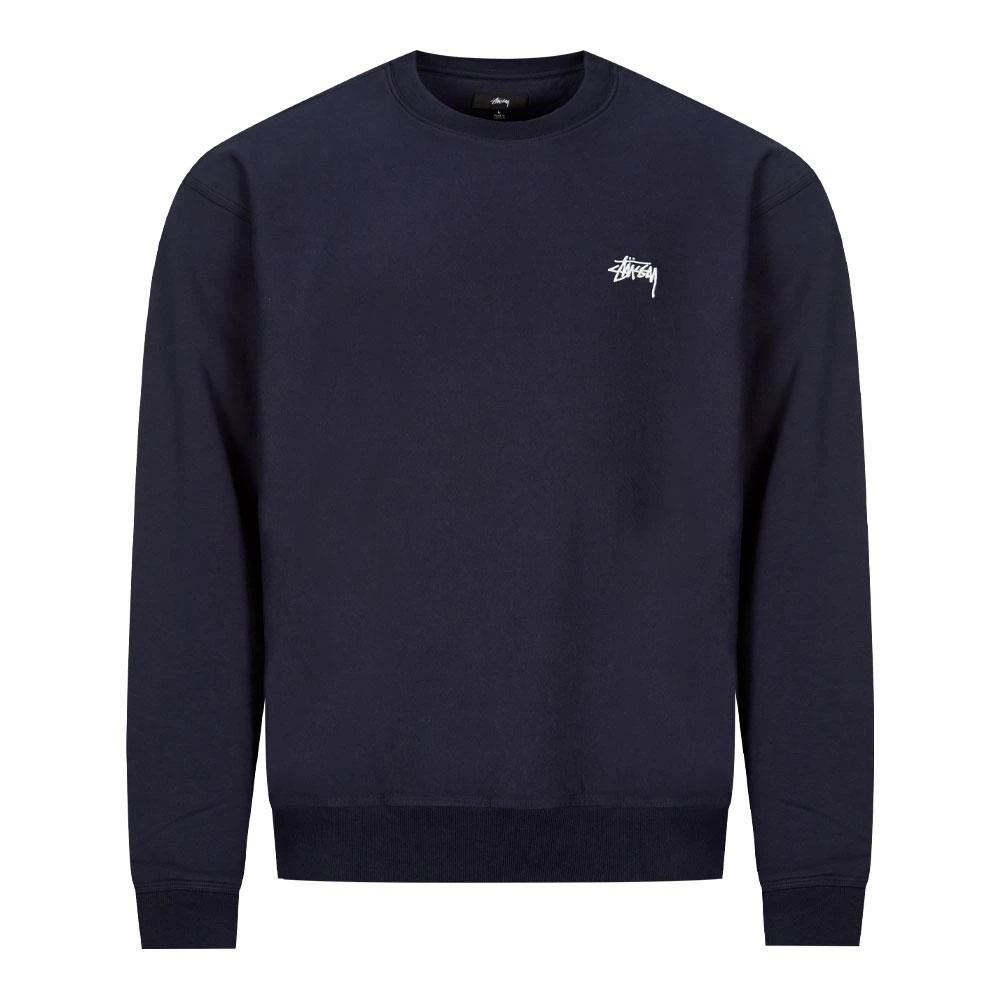 商品STUSSY|Stussy Stock Logo Sweatshirt - Navy,价格¥904,第1张图片