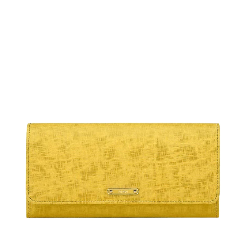 商品[国内直发] Fendi|FENDI 黄色女士零钱包 8M0251-F09-F0A38,价格¥1850,第1张图片