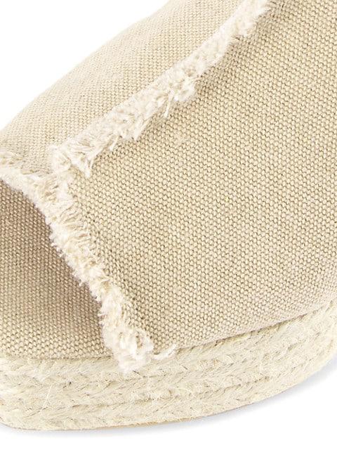 Queral Canvas Wedge Espadrille Sandals商品第6张图片规格展示