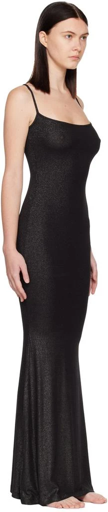 商品SKIMS|Black Soft Lounge Shimmer Maxi Dress,价格¥471,第2张图片详细描述