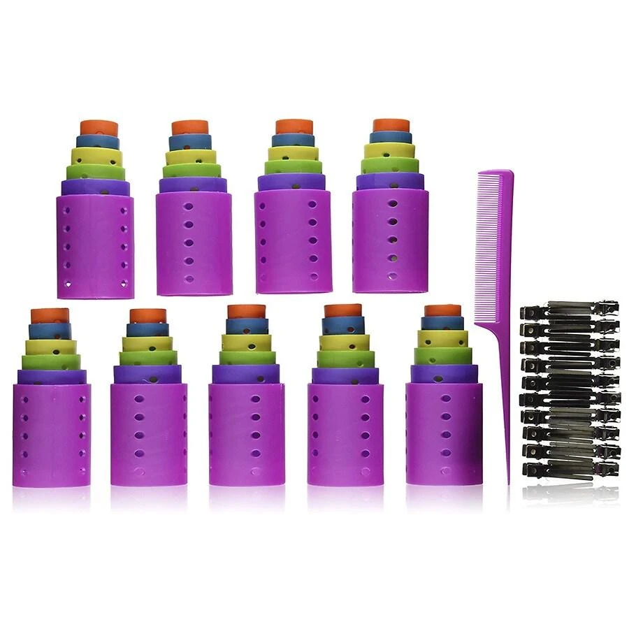 Magnetic Multi-Size Hair Roller, Comb and Clip Set 商品