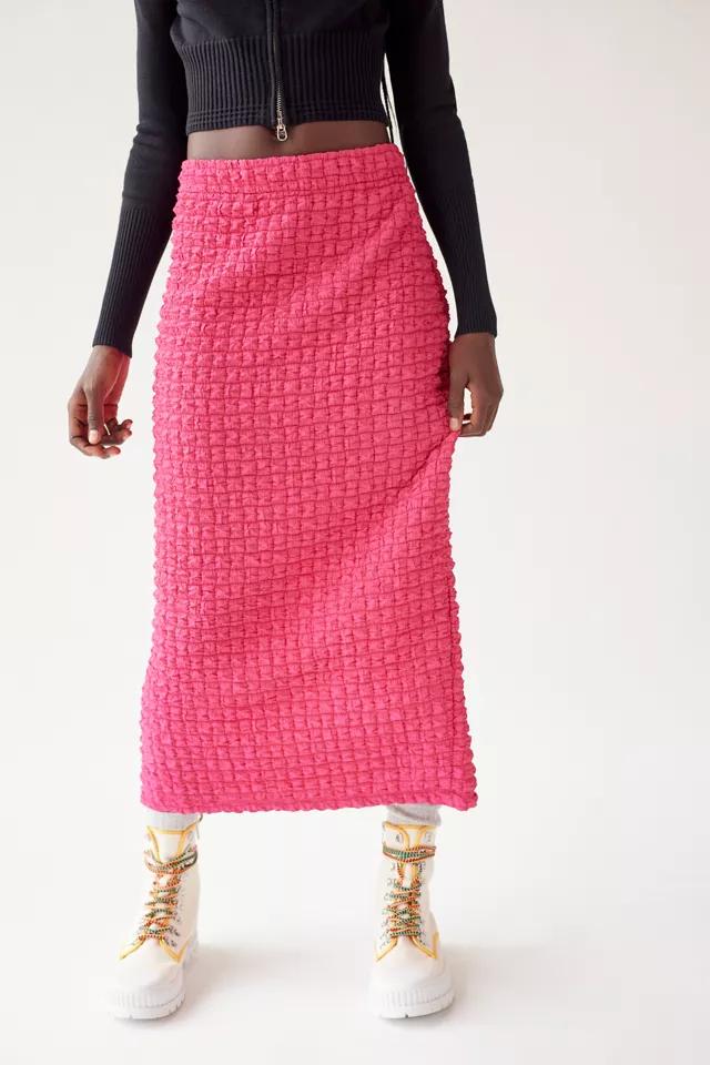 UO Kimmy Bubble Knit Midi Skirt商品第3张图片规格展示