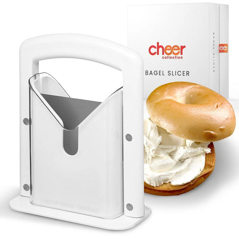 商品Cheer Collection|Stainless Steel Guillotine Bagel Slicer,价格¥197,第1张图片