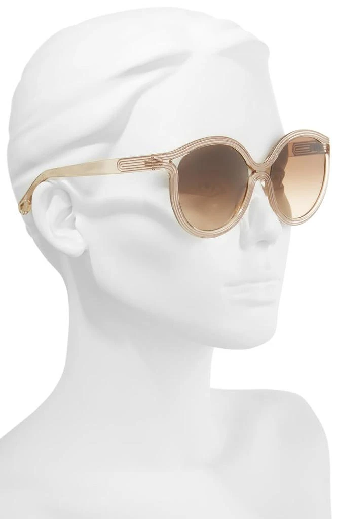 商品Chloé|57mm Modified Cat Eye Sunglasses,价格¥606,第1张图片