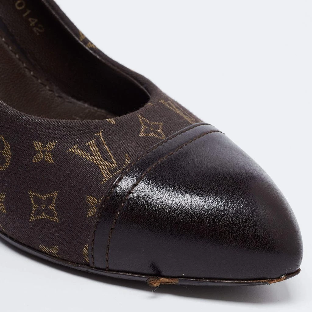 Louis Vuitton Brown Monogram Canvas and Leather Idylle Cap Toe Pumps Size 36.5 商品
