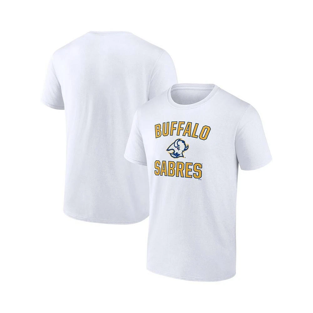 商品Fanatics|Men's Branded White Buffalo Sabres Special Edition 2.0 Wordmark T-shirt,价格¥190,第1张图片