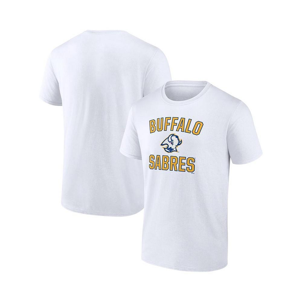 商品Fanatics|Men's Branded White Buffalo Sabres Special Edition 2.0 Wordmark T-shirt,价格¥216,第1张图片