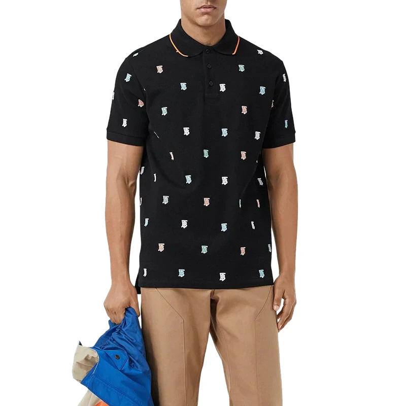 BURBERRY 男士黑色印花T恤 8029541 商品