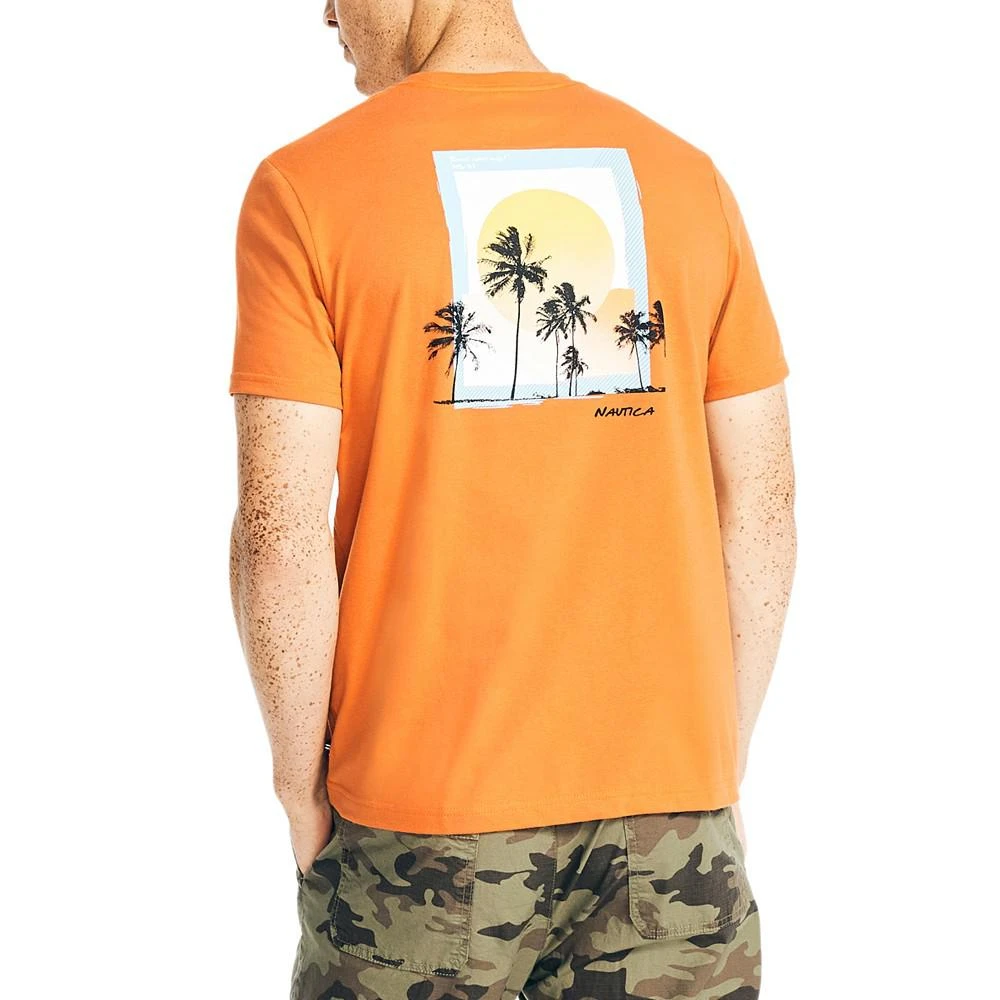 商品Nautica|Men's Short-Sleeve Palm Trees Graphic T-Shirt,价格¥130,第2张图片详细描述