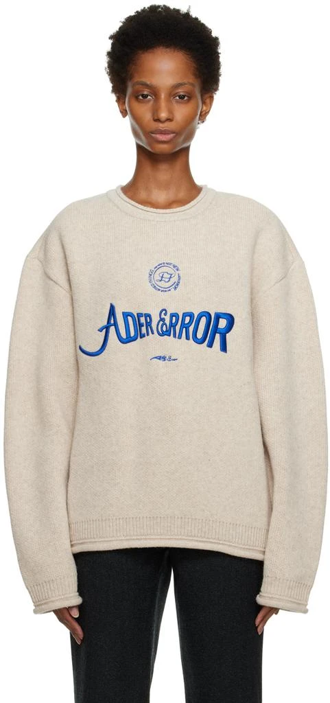 商品ADER error|Beige Verif Sweater,价格¥1507,第1张图片