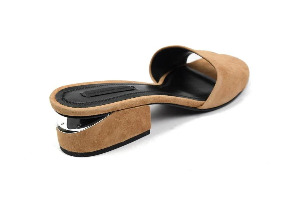 商品Alexander Wang|Alexander Wang Lou Suede Sandal with Rhodium,价格¥3413,第3张图片详细描述