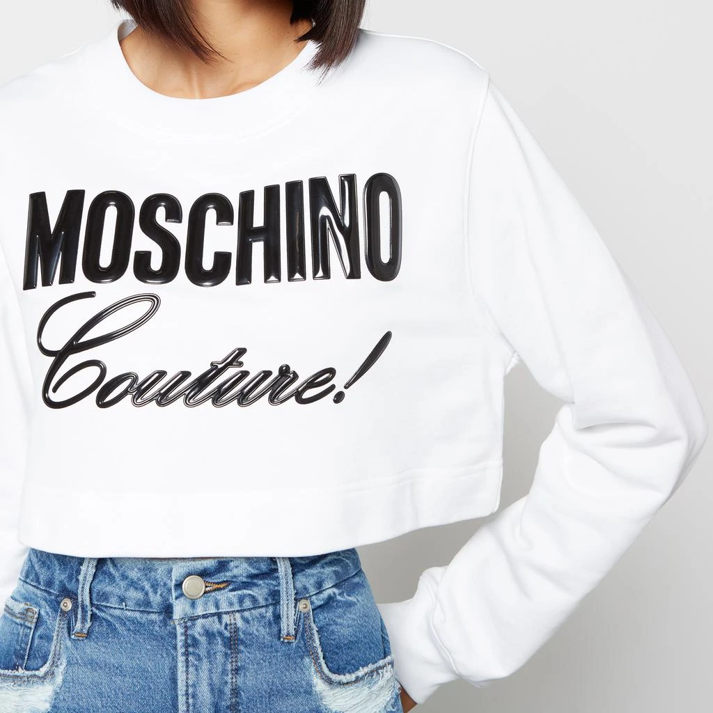 商品Moschino|Moschino Couture Loopback Cotton-Jersey Sweatshirt,价格¥655,第4张图片详细描述