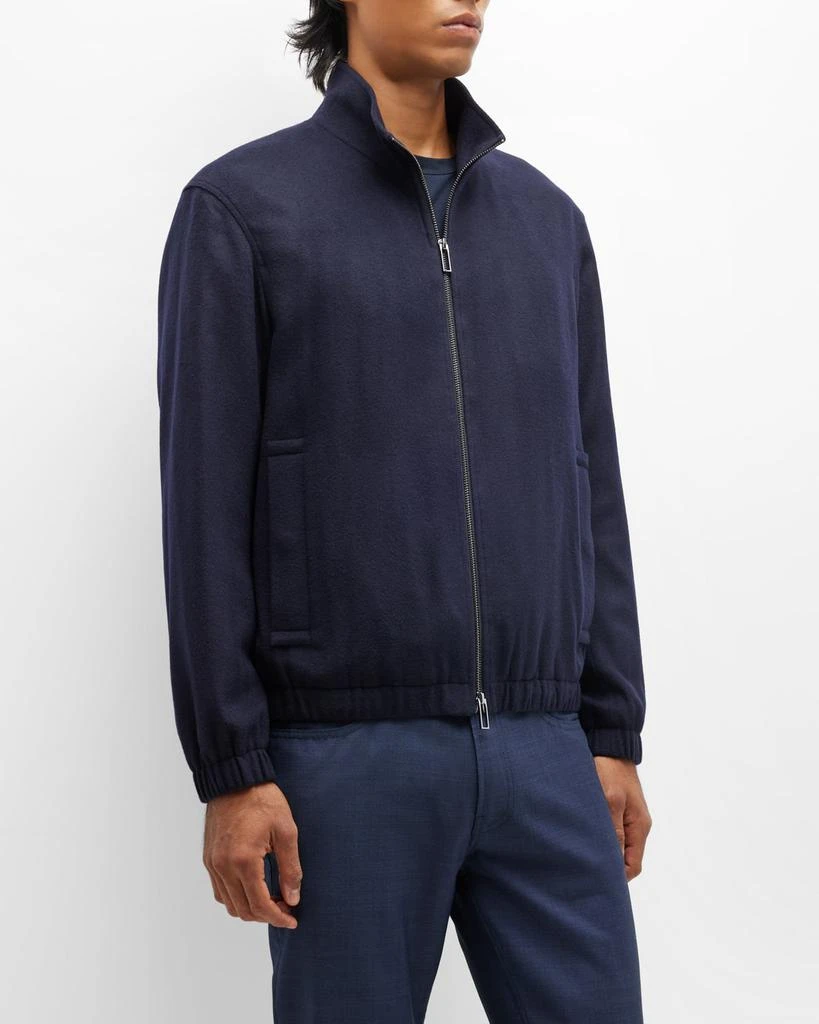 商品Emporio Armani|Men's Wool-Cashmere Zip Bomber Jacket,价格¥1970,第1张图片