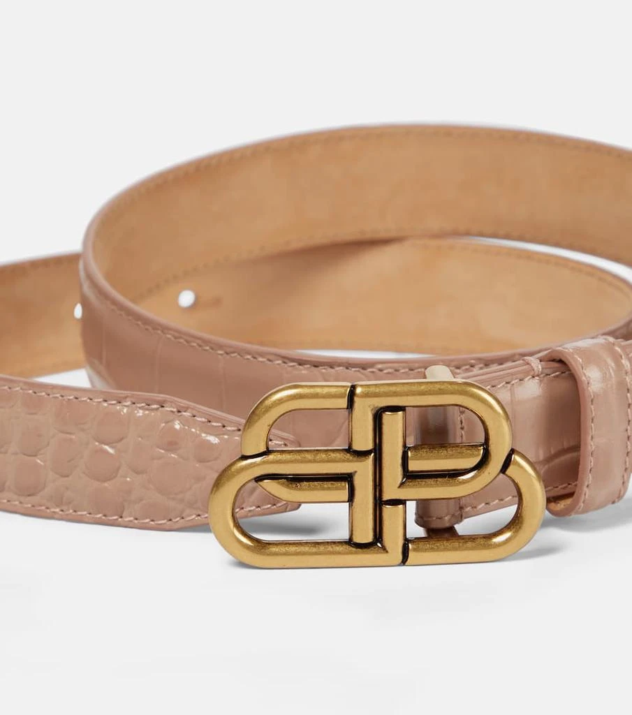 商品Balenciaga|BB croc-effect leather belt,价格¥3024,第3张图片详细描述