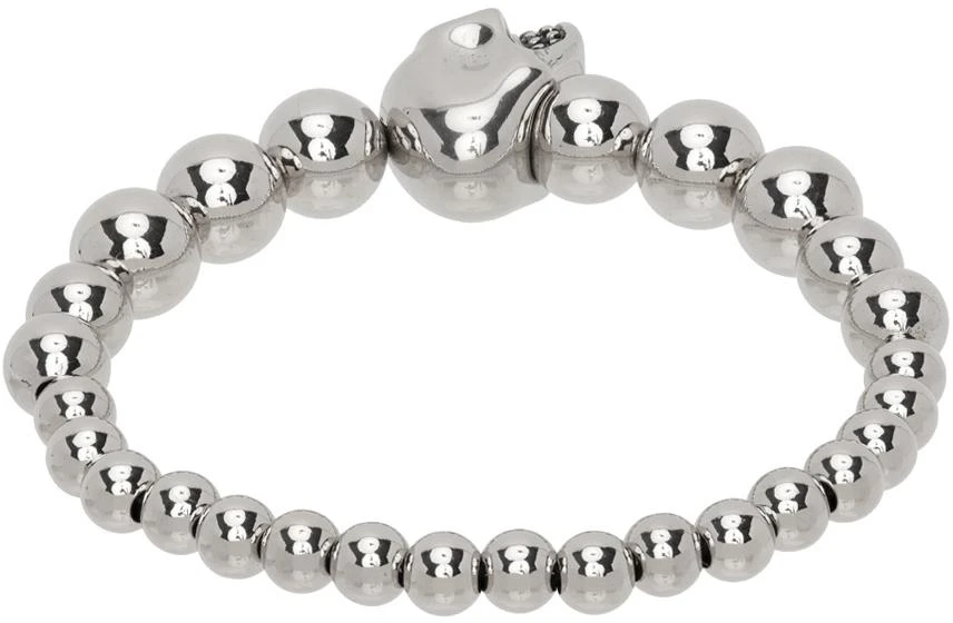 商品Alexander McQueen|Silver Skull Bracelet,价格¥1298,第2张图片详细描述