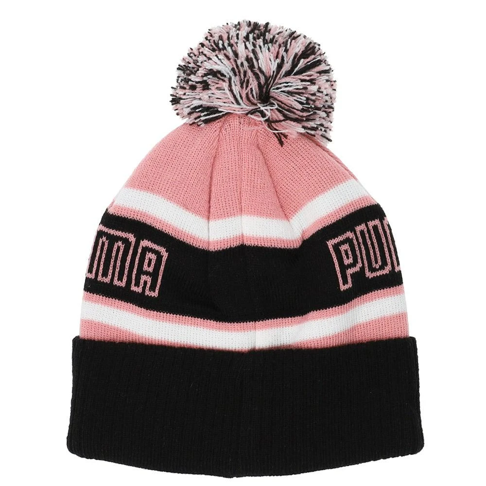 商品Puma|Loretta Stripe Cuff Pom Beanie,价格¥75,第2张图片详细描述