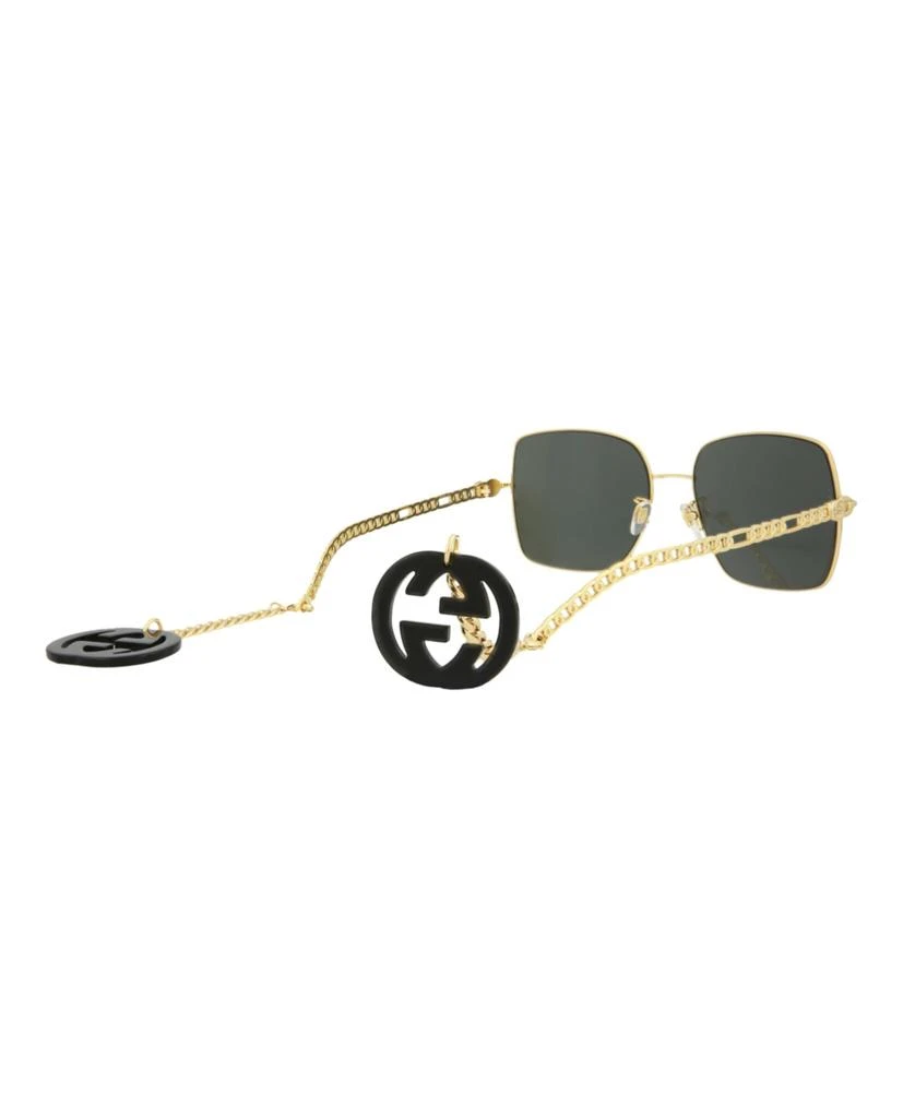 商品Gucci|Square-Frame Metal Sunglasses,价格¥2044,第5张图片详细描述