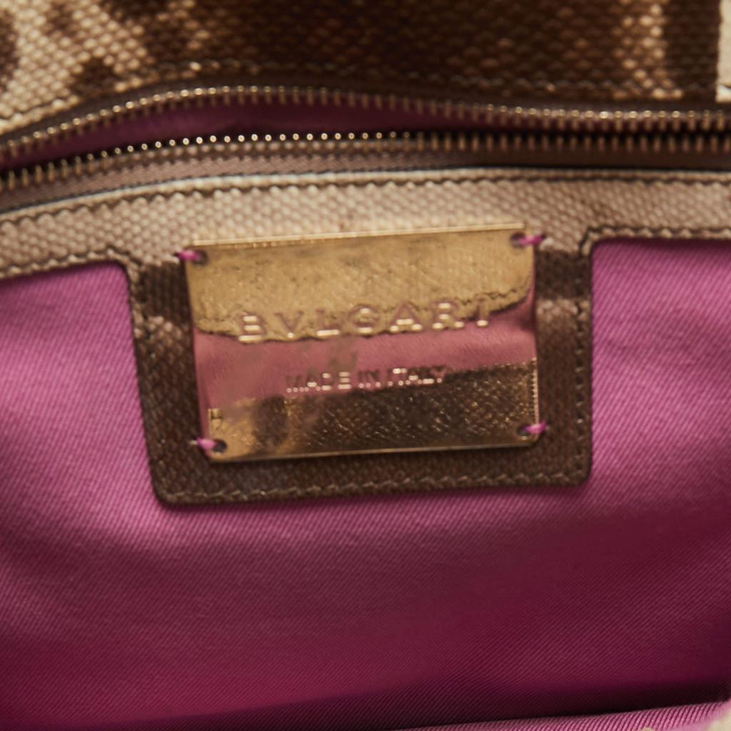 Bvlgari Brown Karung Leather Medium Serpenti Forever Shoulder Bag商品第8张图片规格展示