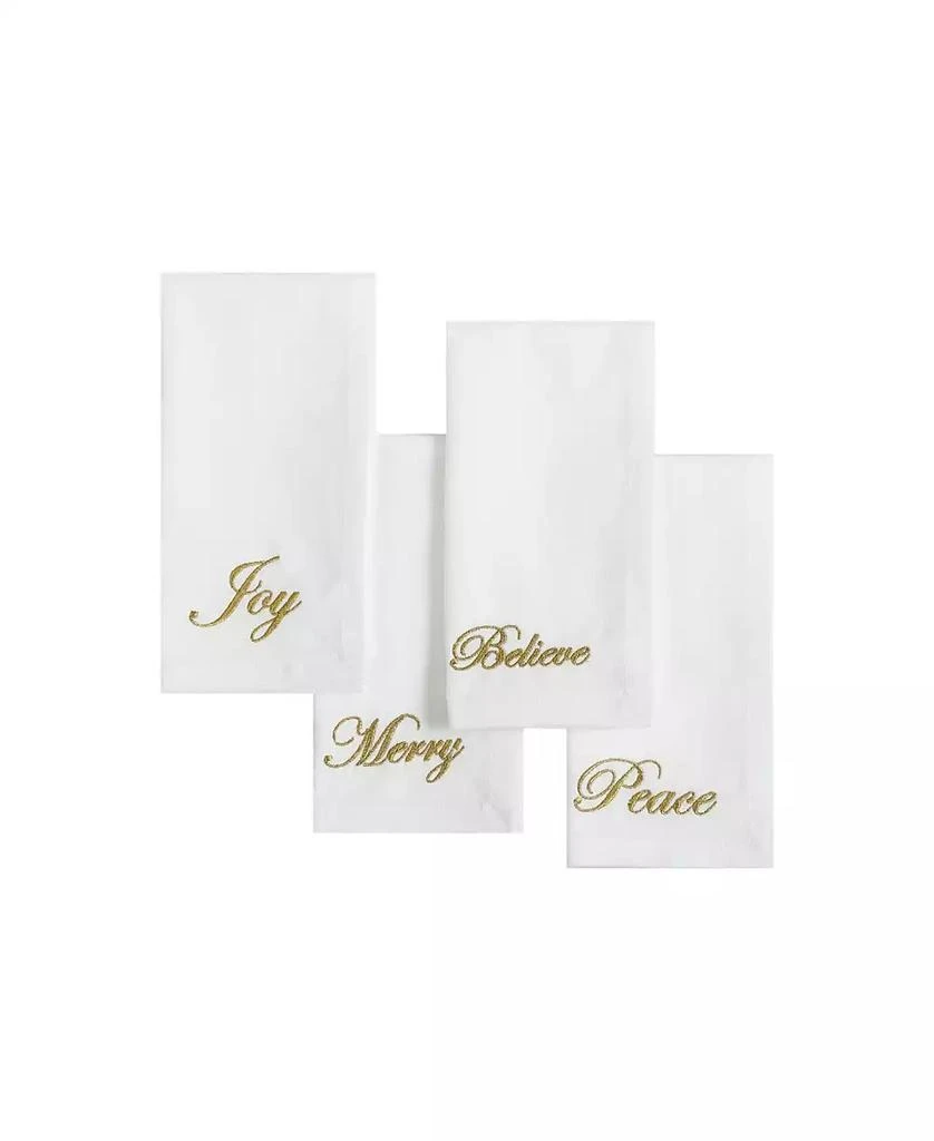商品Elrene|Holiday Sentiments Napkins, Set of 4,价格¥84,第2张图片详细描述