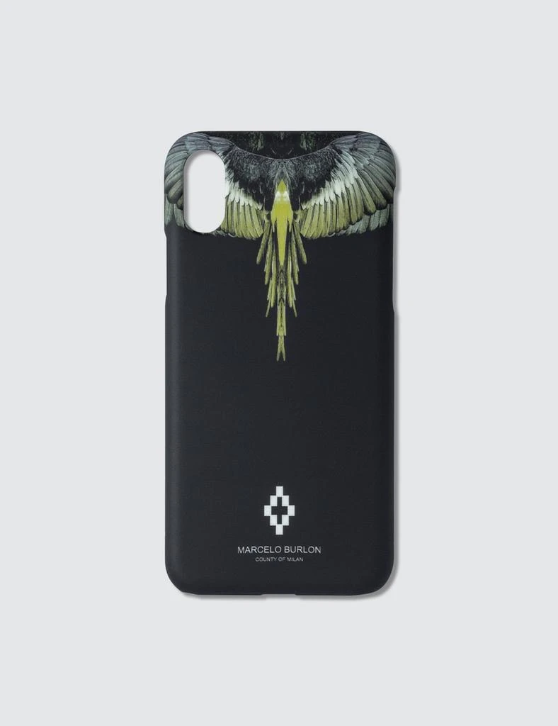 商品Marcelo Burlon|Yellow Wings Iphone X Case,价格¥183,第1张图片