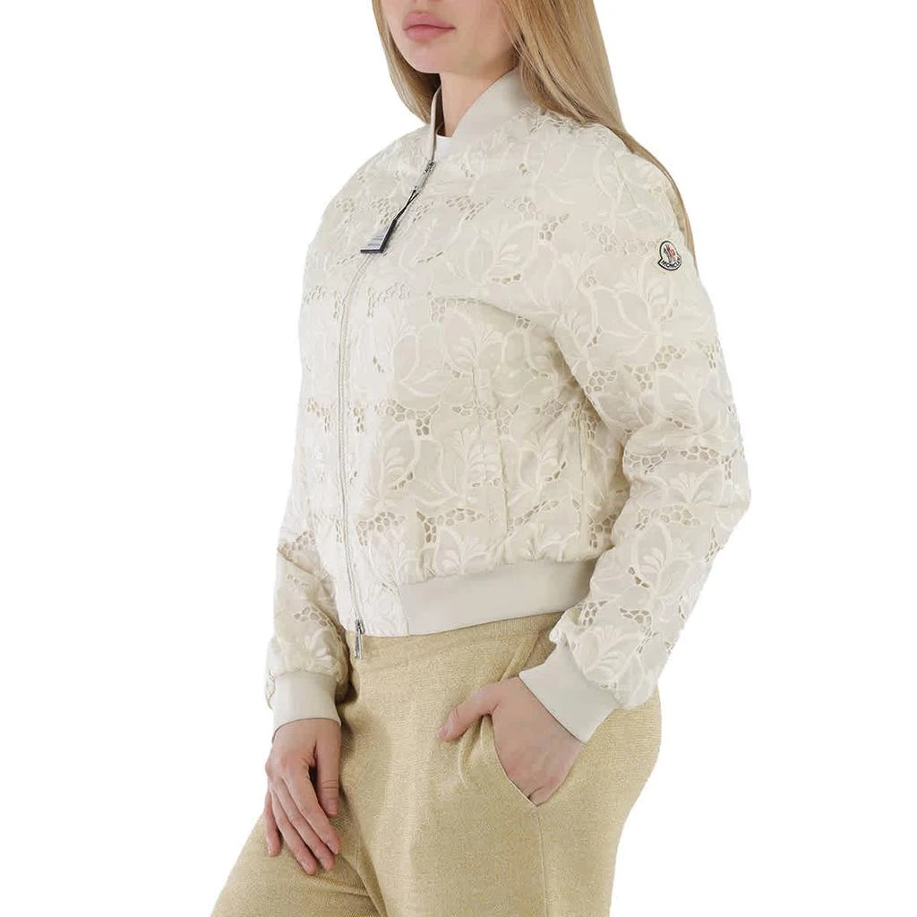 商品Moncler|White Lace Tinote Bomber Jacket,价格¥3515,第2张图片详细描述