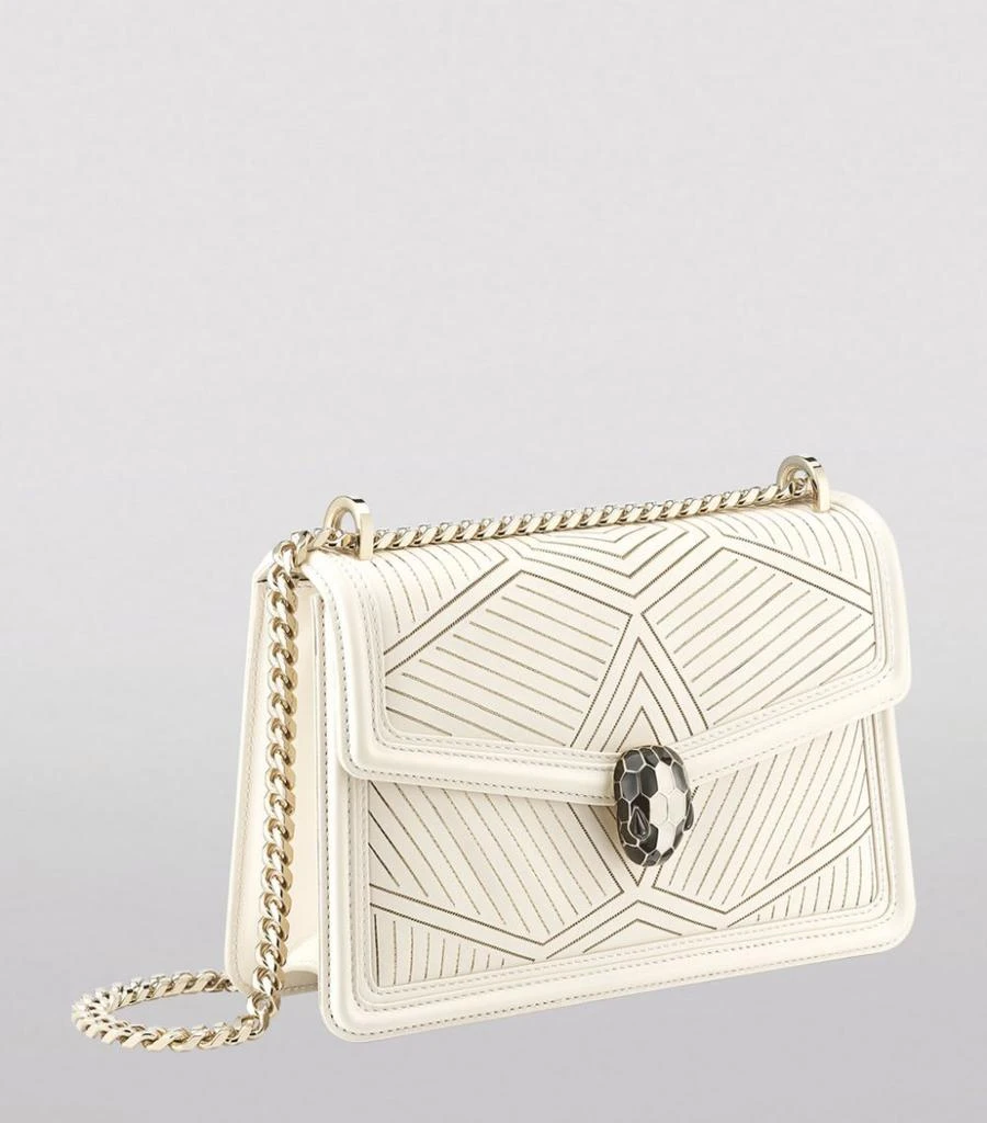 商品BVLGARI|Leather Serpenti Diamond Blast Cross-Body Bag,价格¥29115,第4张图片详细描述