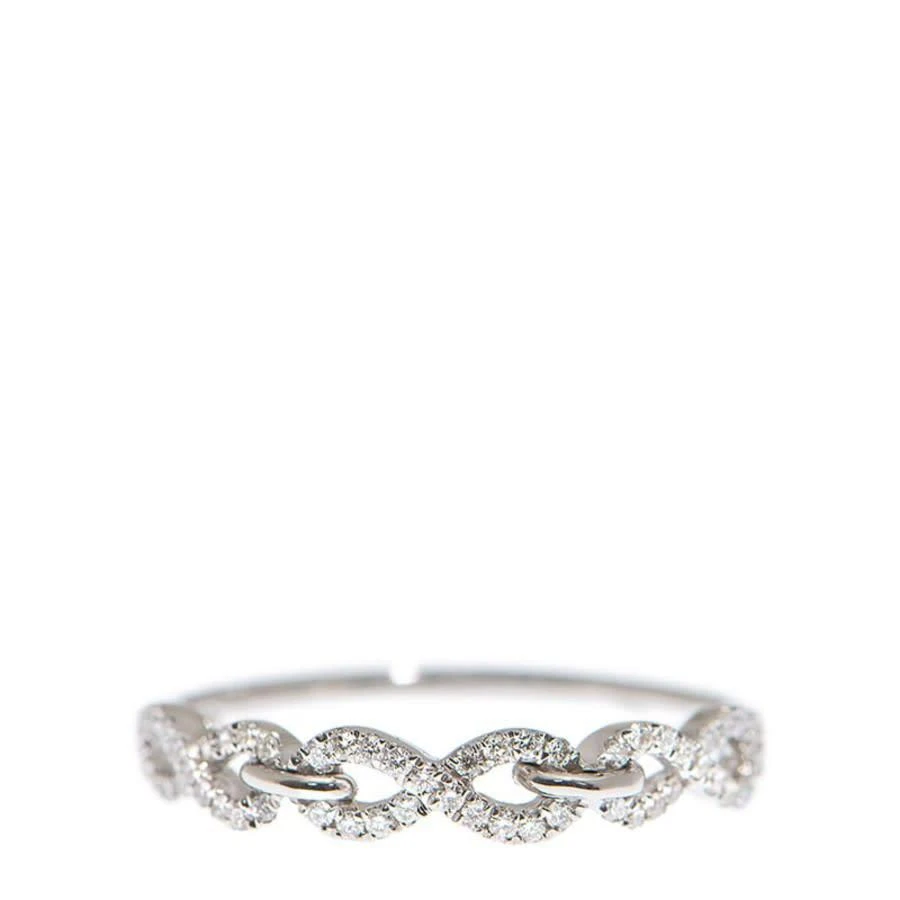 商品J Collection|New J Collection Fine Jewellery Ring W / Diamond54 Rddi 0.20 Ct18kw 2.33 Gm 18kt White Gold Silver,价格¥7983,第1张图片