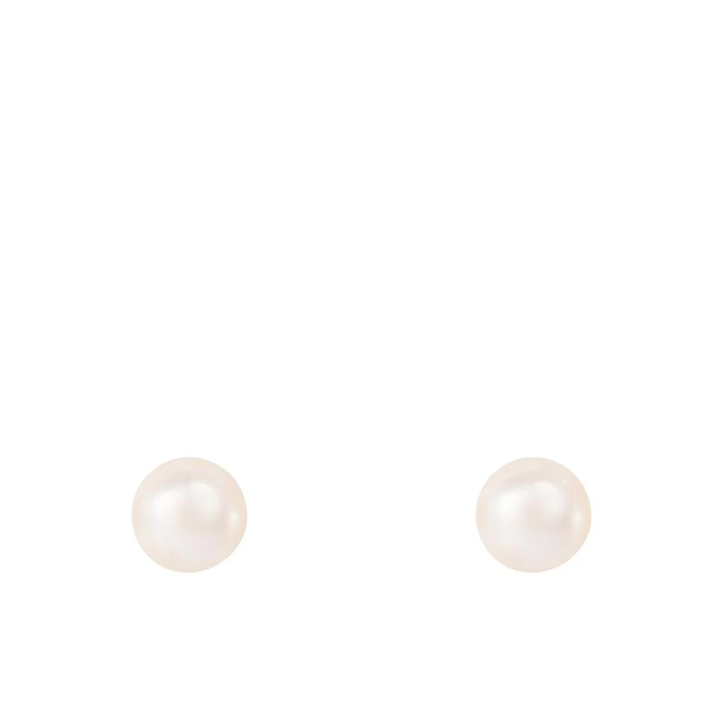 商品Splendid Pearls|14k Yellow Gold 7-7.5mm Pearl Earrings,价格¥860,第2张图片详细描述