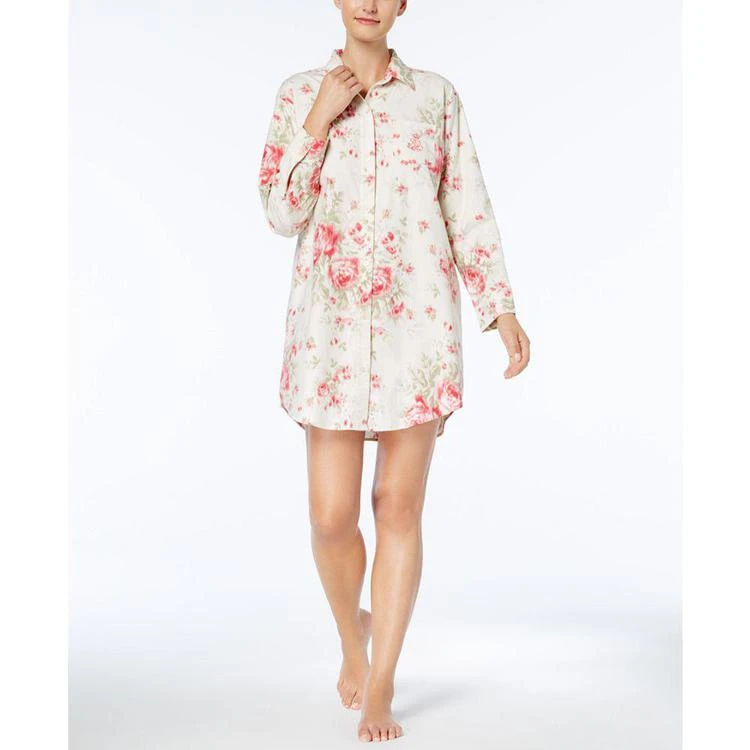 商品Ralph Lauren|Cotton Floral-Print Sleepshirt,价格¥132,第1张图片