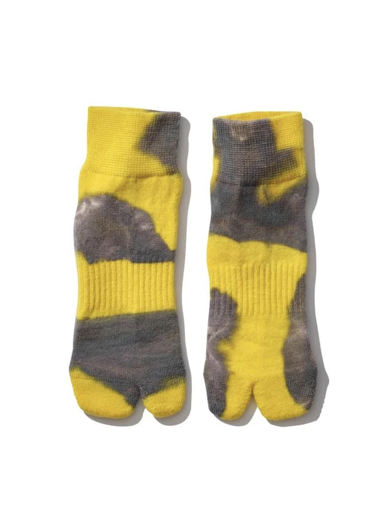 商品Mountain Research|Tie Dye Tabi Socks Yellow,价格¥345,第1张图片