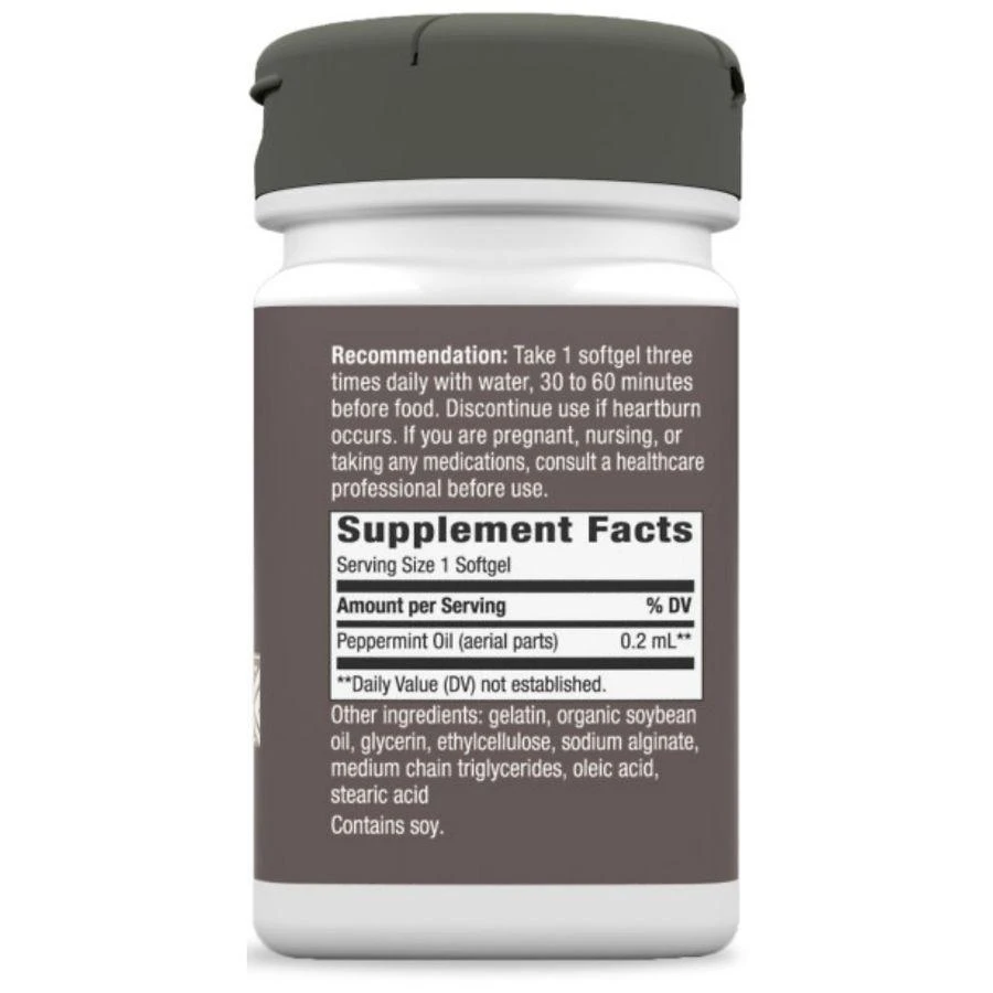 商品Nature's Way|Pepogest Peppermint Oil Softgels,价格¥120,第5张图片详细描述