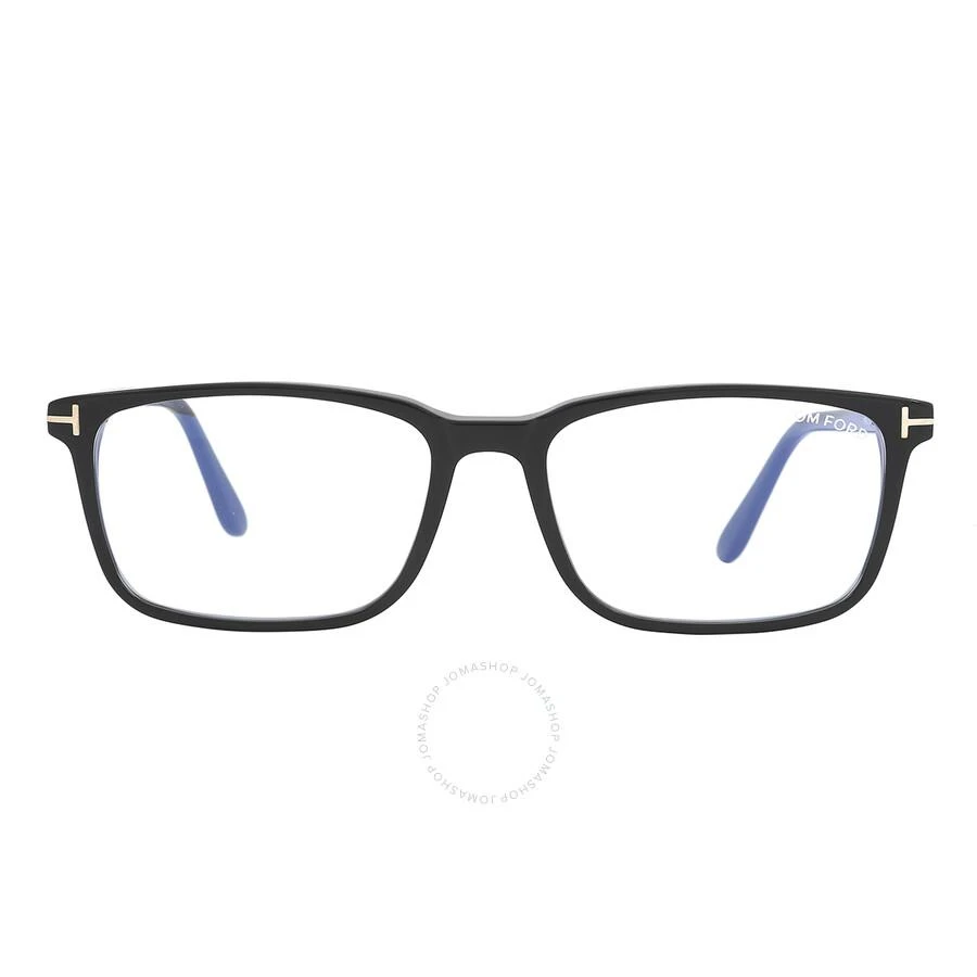 商品Tom Ford|Blue Light Block Rectangular Men's Eyeglasses FT5735-B 001 56,价格¥844,第1张图片