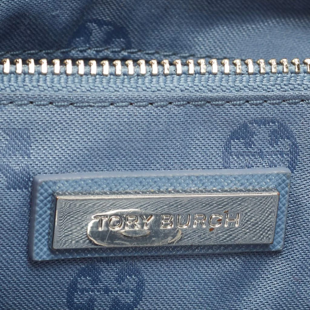 Tory Burch Blue Leather Mini Robinson Double Zip Tote 商品