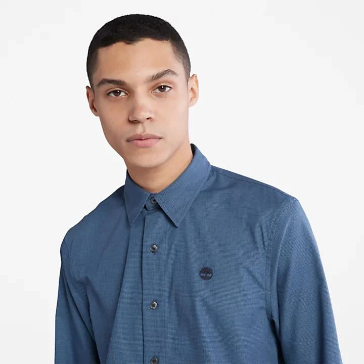商品Timberland|Lightweight Flannel Shirt for Men in Navy,价格¥580,第5张图片详细描述
