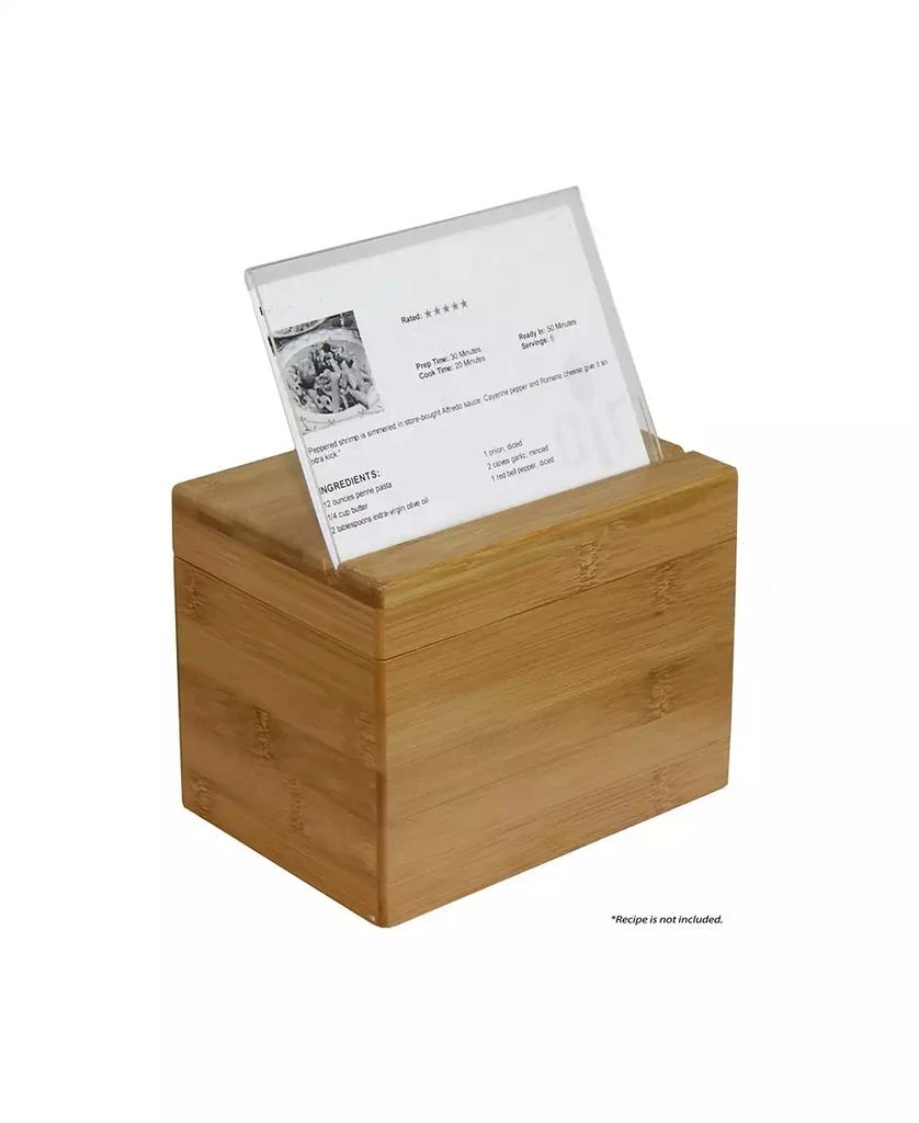 商品Oceanstar|Bamboo Recipe Box with Divider,价格¥215,第5张图片详细描述