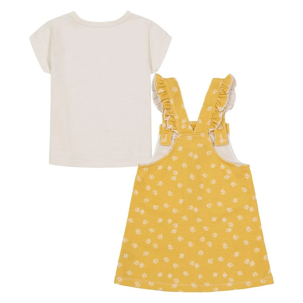 商品Calvin Klein|Little Girls Logo T-shirt Printed French Terry Skirtall, 2 Piece Set,价格¥179,第3张图片详细描述