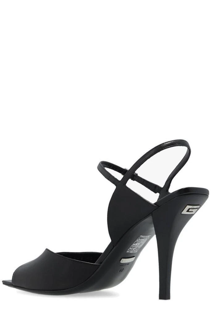 商品Gucci|Gucci Logo Detailed Slingback Heeled Sandals,价格¥5733,第3张图片详细描述
