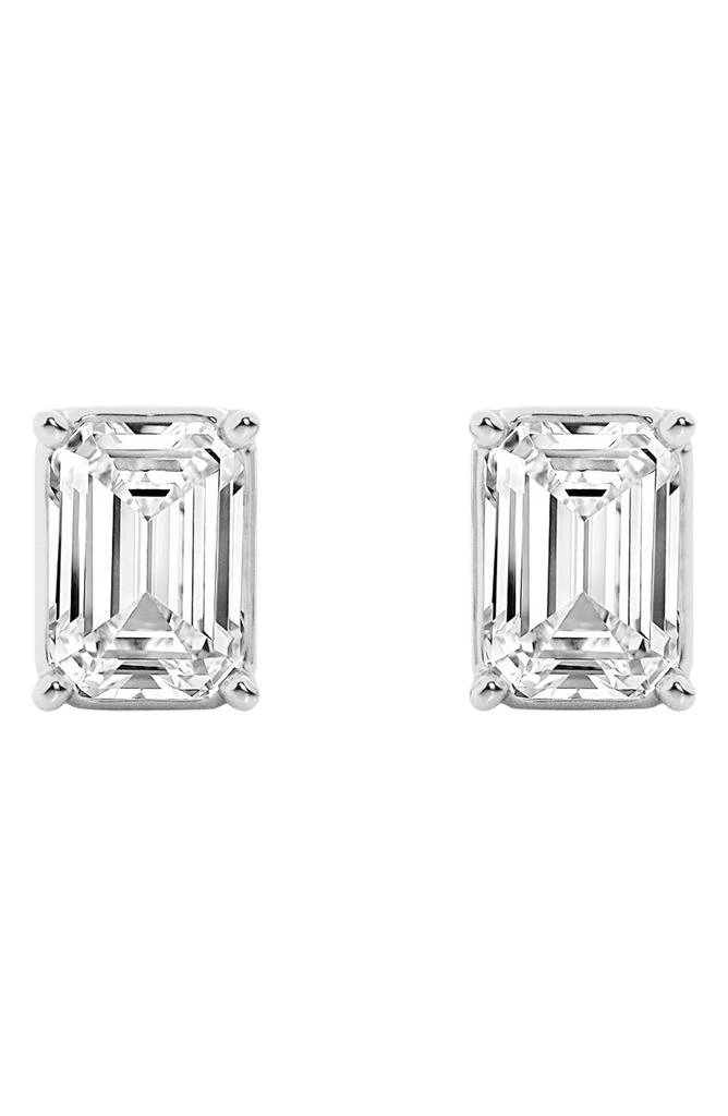 商品Badgley Mischka|14K Gold Emerald Cut Lab-Created Diamond Stud Earrings - 0.5ct,价格¥3919,第3张图片详细描述