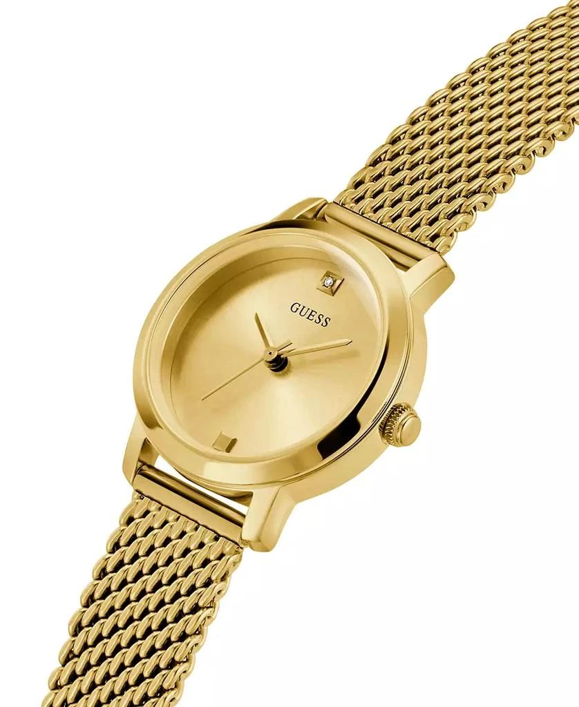 商品GUESS|Women's Gold-Tone Mesh Bracelet Watch 25mm,价格¥787,第4张图片详细描述