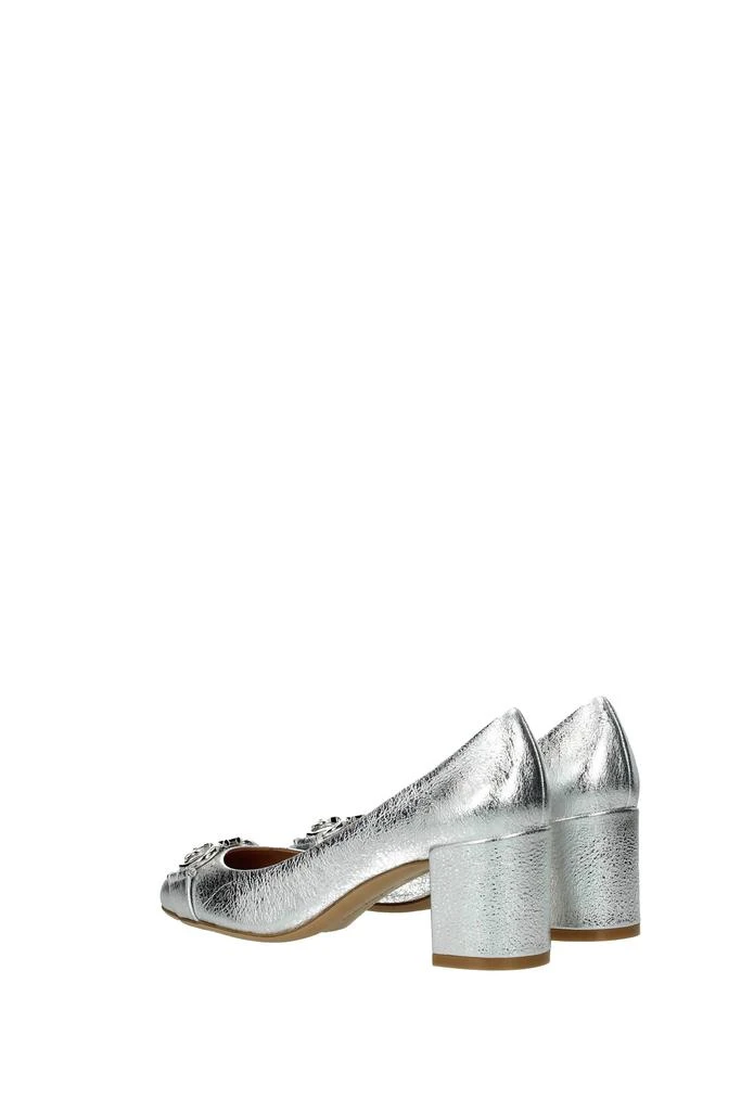 商品Salvatore Ferragamo|Pumps garda Leather Silver,价格¥2041,第4张图片详细描述
