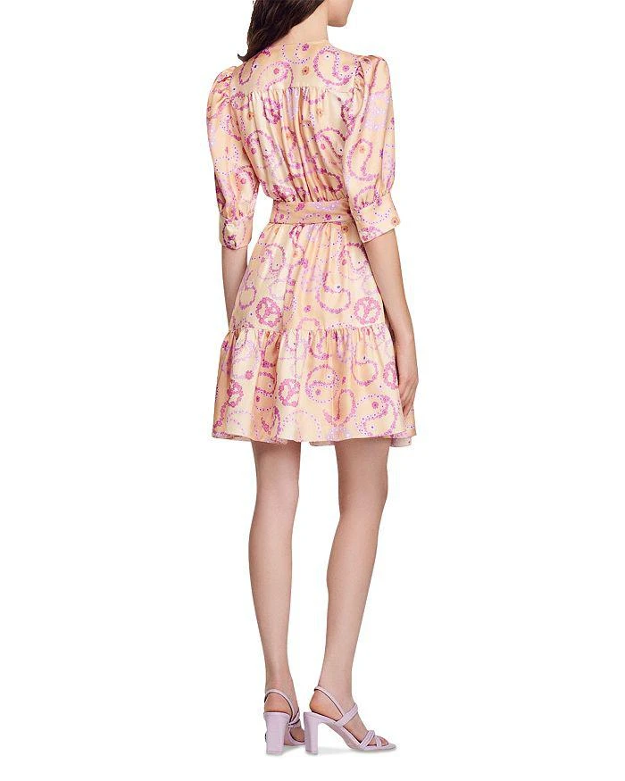 商品Sandro|Enrie Floral Print Silk Dress,价格¥2039,第2张图片详细描述